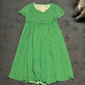 Lularoe Riley maxi dress green 3X NEW
